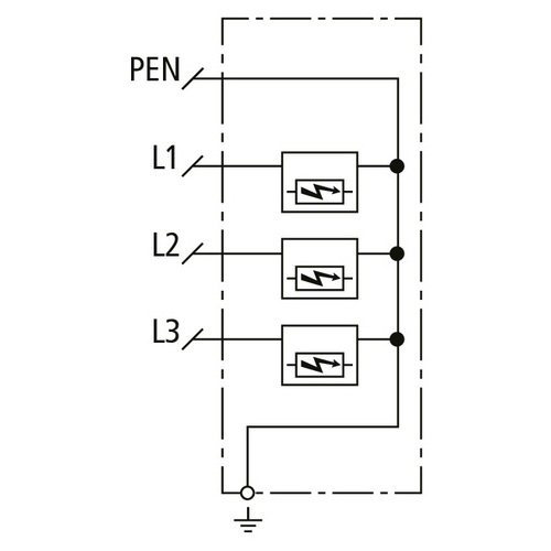 Kombiableiter Typ1+2 DEHNshield ZP Basic 2 für TNC-Systeme DEHN 909330