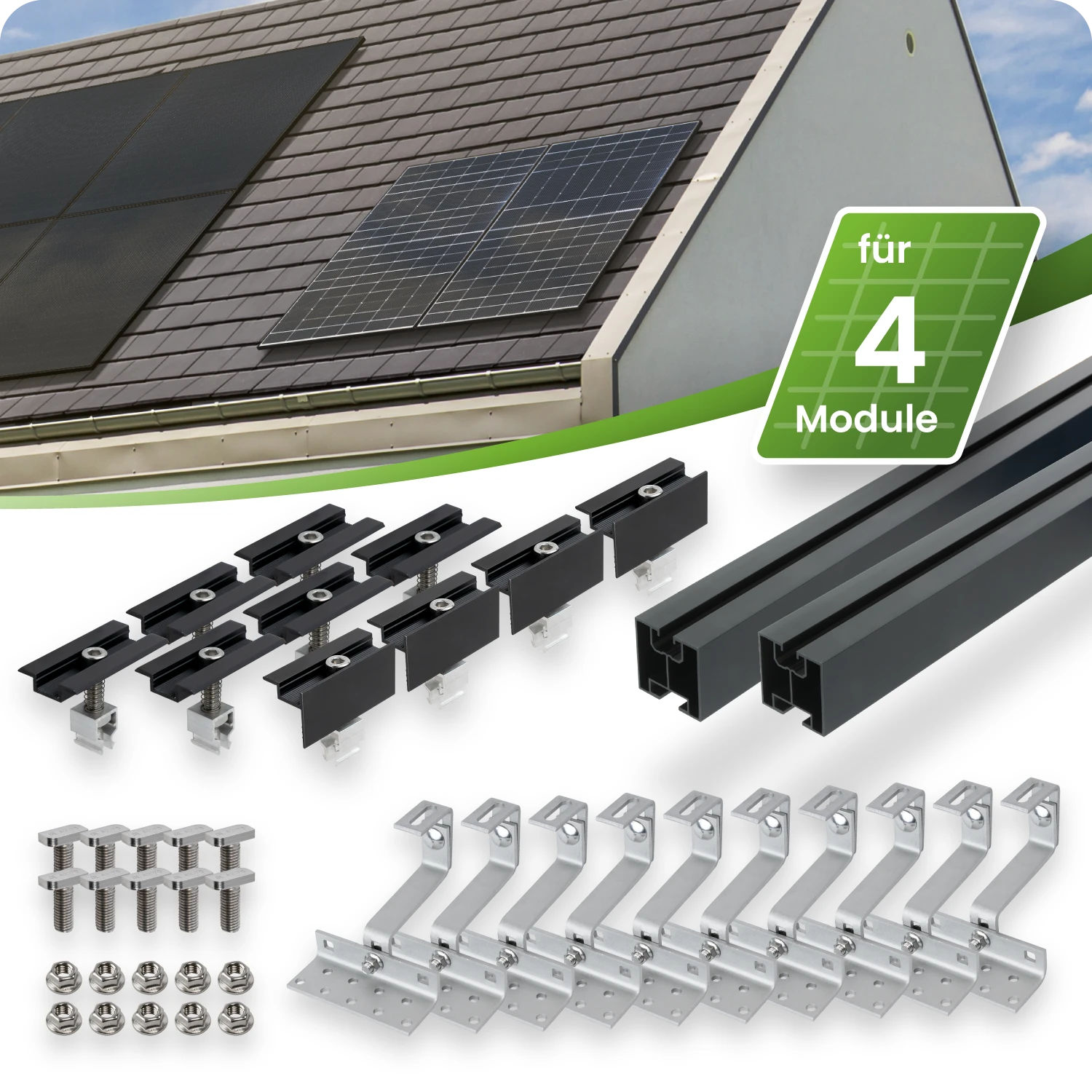1500W Balkonkraftwerk Solaranlage Photovoltaik mit Hoymiles Wechselrichter  HM1500 0%