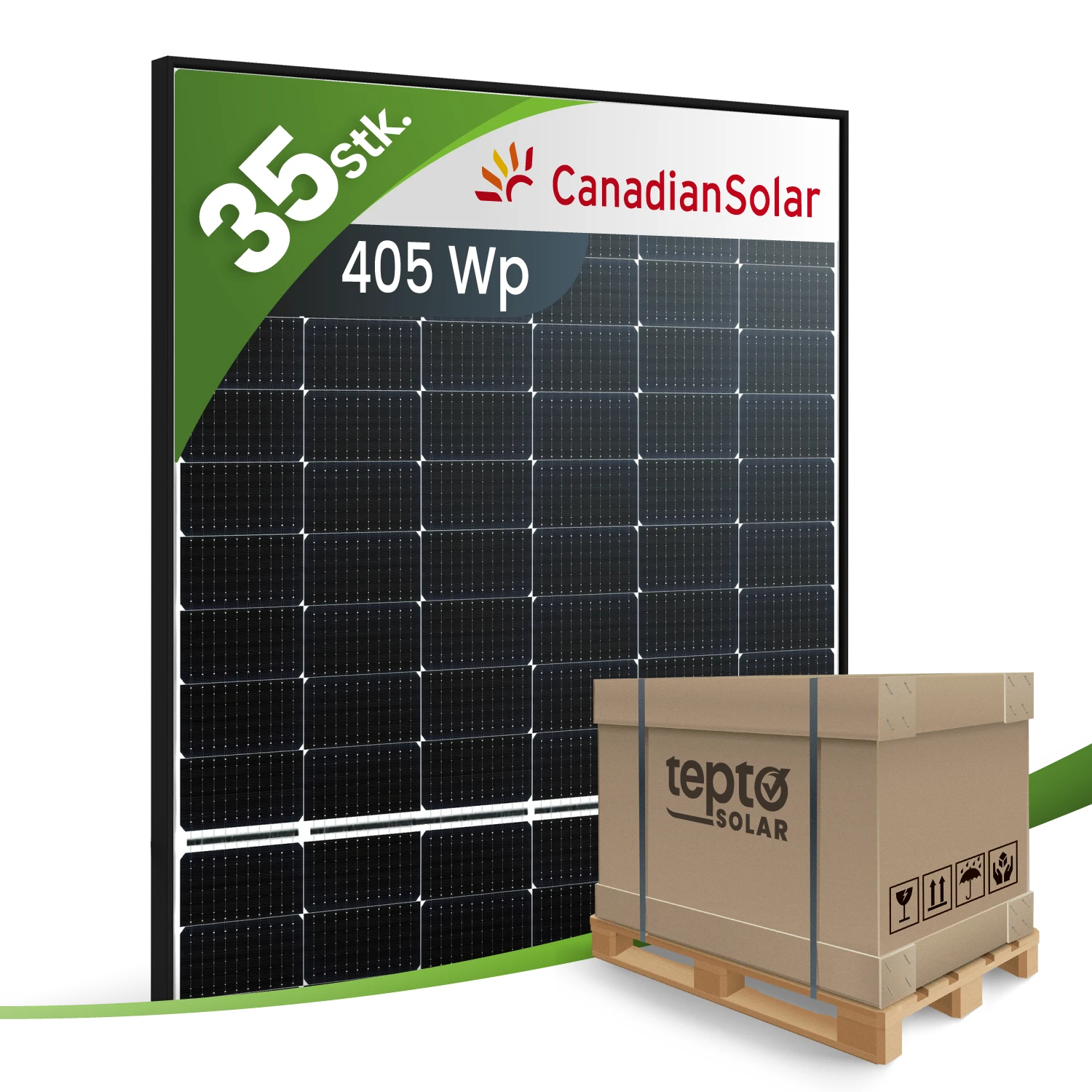 Canadian Solar HiKu6 CS6R-MS 405Wp Monofazial Black Frame (Palette)