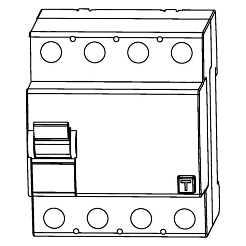 Fehlerstromschutzschalter 4p 40A 0.03A Typ A N links DOEPKE 09134901